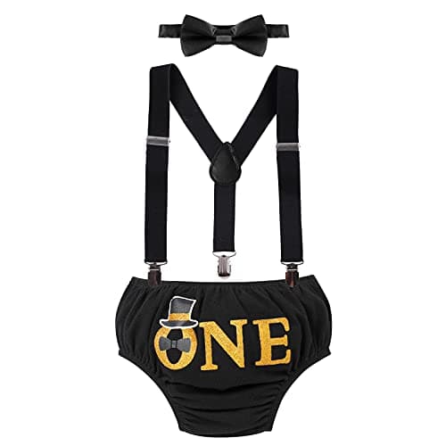IBTOM CASTLE Baby Boy 1st Birthday Cake Smash Outfit Set