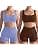 Workout Sets for Women 2 Piece, Cute YOGA Workout Set, Two Piece Workout Outfits,2 Pack