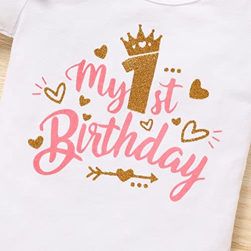 Onederland GRNSHTS Baby Girl 1st Birthday Smash Cake Outfit