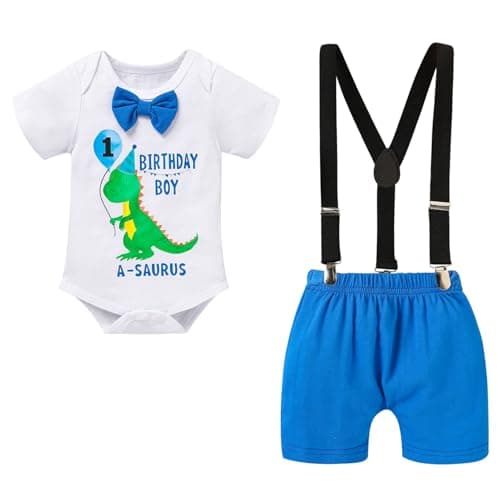 Viworld Baby Boys 1st Birthday Cake Smash Outfit Set