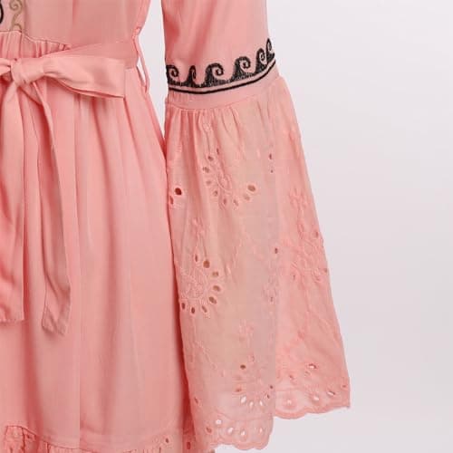 Bohemian Floral Print Mexican Dress for Women