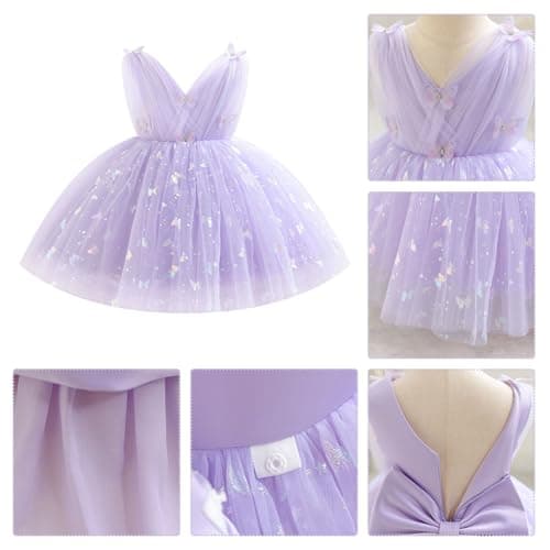 Shiny Butterfly Tutu Dress for Toddler Baby Girls