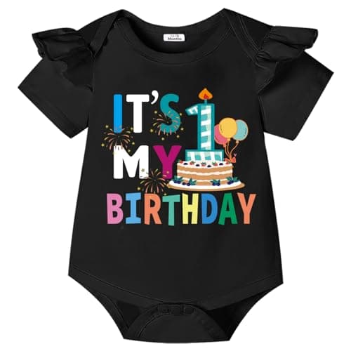 Infant 1st Birthday Bodysuit Outfit for Baby Girl
