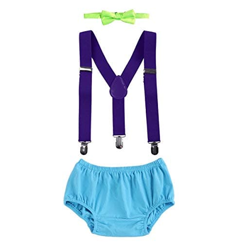 Baby Boys First Birthday Cake Smash Outfits Set