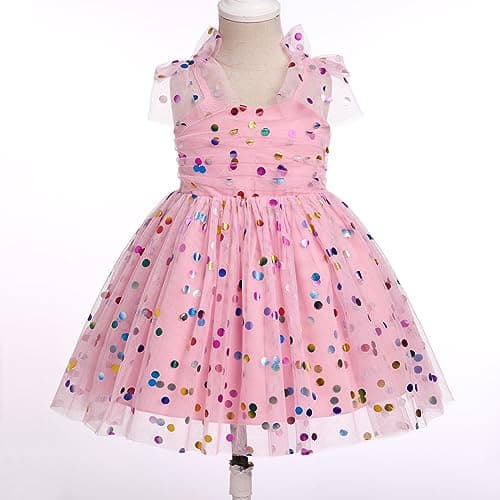 Princess Shiny Birthday Dress for Toddler Girls (1-6T)