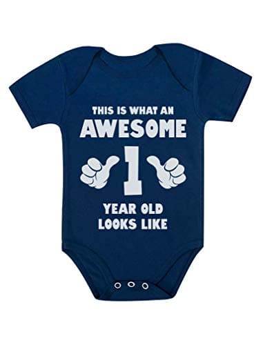 Tstars 1st Birthday Outfit Boy Girl Awesome First Bday Bodysuit