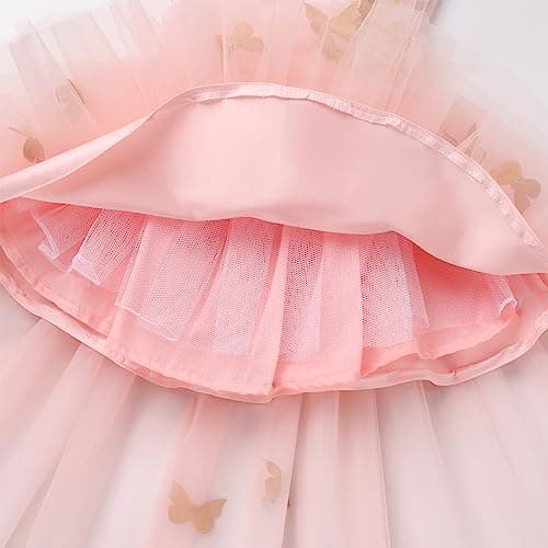Toddler Girls' Butterfly Birthday Dress with Tulle - Formal & Photo Shoot Ready