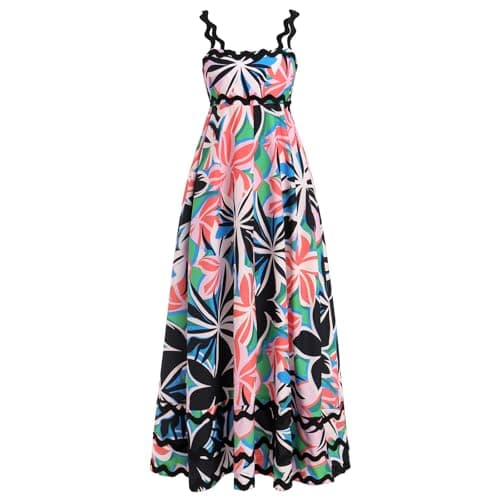 Sexy Women Summer Spaghetti Strap Beach Maxi Dress