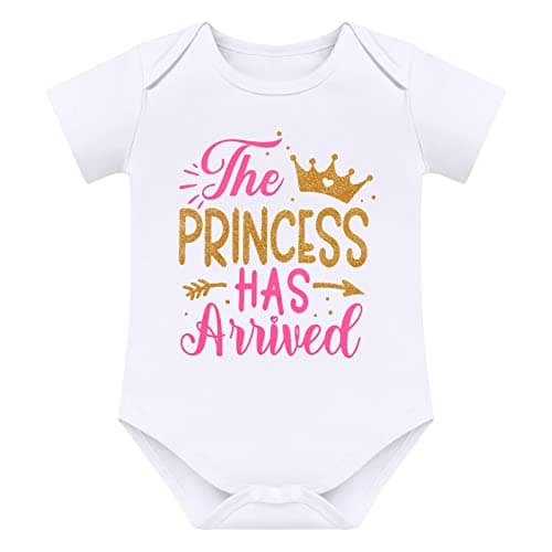 IMEKIS Princess Romper Outfit + Tutu + Headband for Newborn Girls