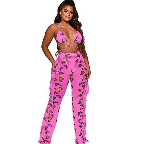 ECHOINE Women's Mesh Beach Jumpsuit Swimwear