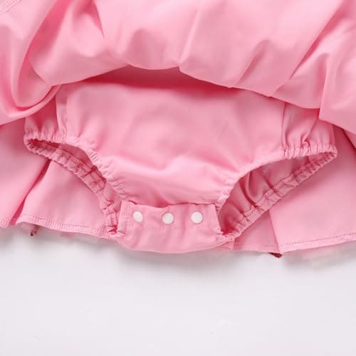 IMEKIS Baby Girl Sparkle Heart Strawberry Tulle Romper Tutu Headband