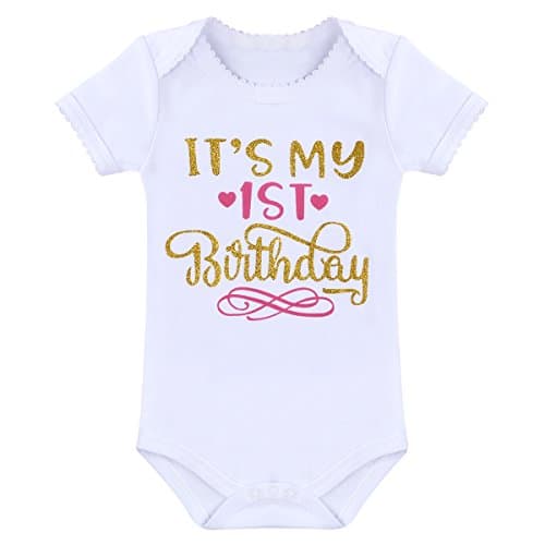 OwlFay Baby Girls Birthday Outfit 4Pcs Set