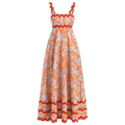 Sexy Women Summer Spaghetti Strap Beach Maxi Dress