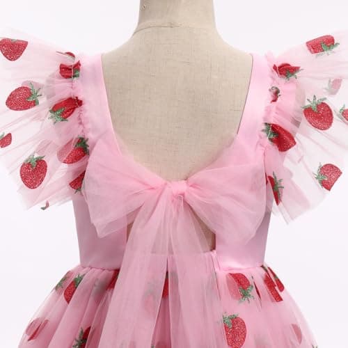 IMEKIS Princess Butterfly Boho Tulle Dress for Toddlers Girls Birthday Pageant