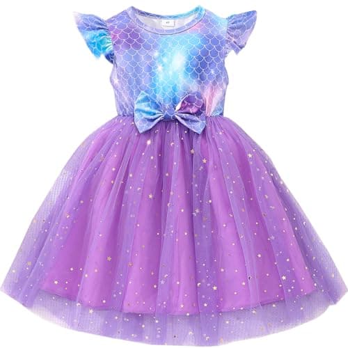 Gothletic Little Girls Tulle Tutu Dress for 2-7Y Summer Sundress