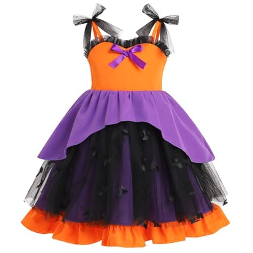 Halloween Bat Spider Costume for Toddler Girls 1-6T