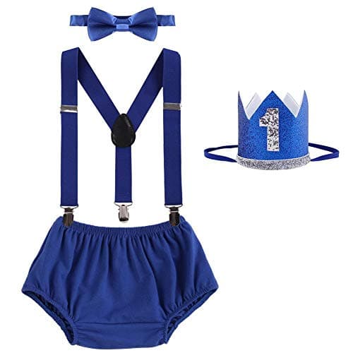 IBTOM CASTLE Baby Boy 1st Birthday Cake Smash Outfit Set
