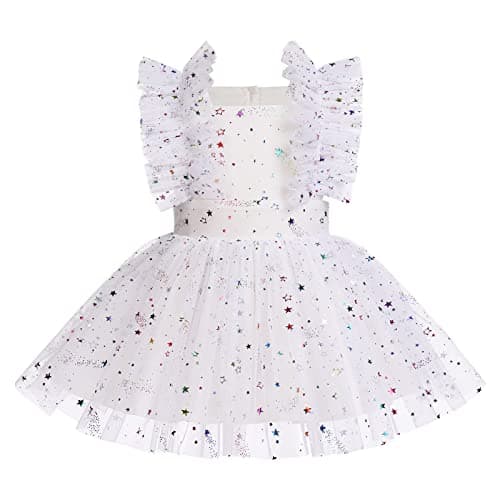 Baby Girl 1st Birthday Outfit Princess Dress with Diaper Cover