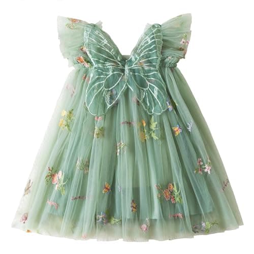 TTYAOVO Toddler Girl Tulle Birthday Party Dress
