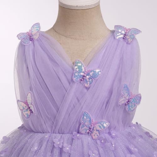 Sparkly Butterfly Toddler Dress for Special Occasions