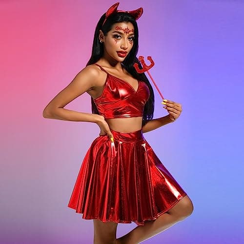 Women Angel Devil Halloween Costume Set