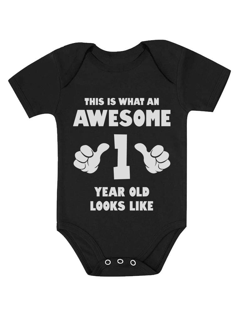 Tstars 1st Birthday Outfit Boy Girl Awesome First Bday Bodysuit