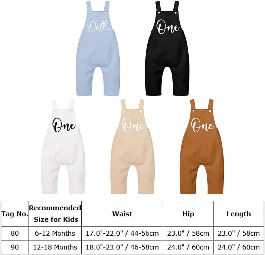 Baby Boy Girl Cake Smash Outfit Fall Winter 1st Birthday Boho Romper Long Pants Overalls Photo Shoot
