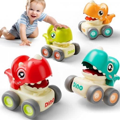 Dinosaur Car Toys for Toddlers 1-3 by iPlay, iLearn