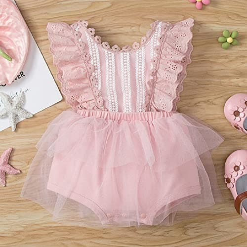 Boho Lace Romper Dress for Newborn Infant Baby Girl