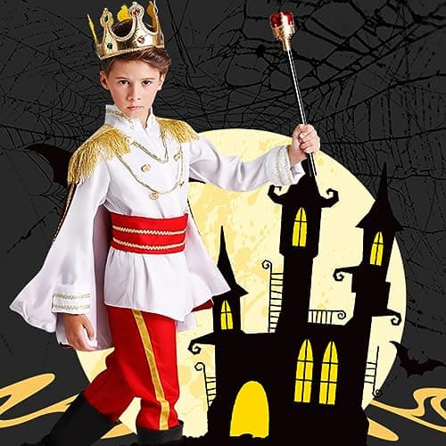 Prince Charming Costume for Boys - Royal Outfit for Dress-Up Parties and Halloween (120cm)
