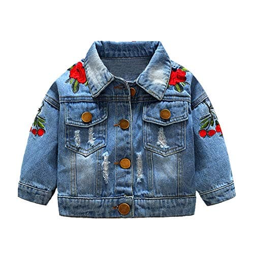 IMEKIS Toddler Denim Hooded Coat for Boys & Girls Fall Outwear