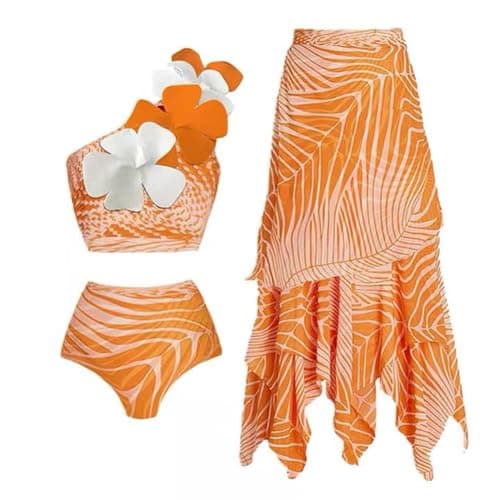 Women's One-Piece Swimsuit with Cover-up Sarong - Beach Outfit