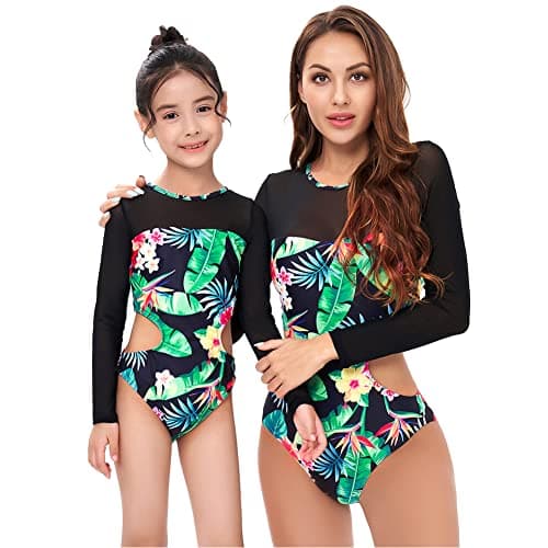 IMEKIS Mommy and Me Matching Family Swimsuits for Summer Beachwear