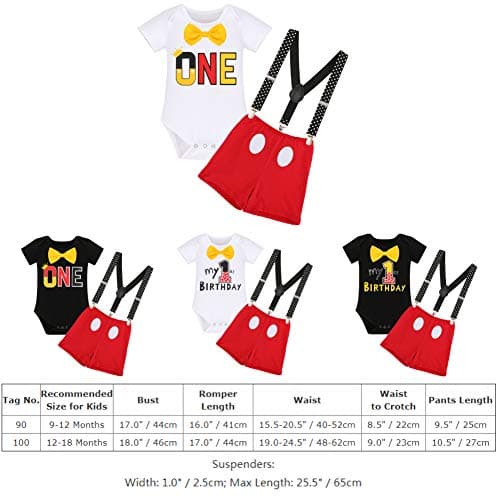 Gentleman Mouse 1st Birthday Cake Smash Outfit for Baby Boys
