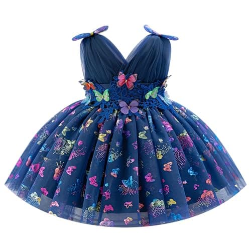 ODOLDI Baby Girls 3D Butterfly Birthday Dress Photography Wedding Cake Crush