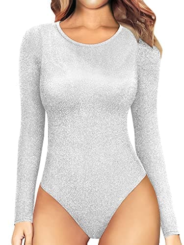 Nlife Women's Sexy Backless Square Neck Bodysuit
