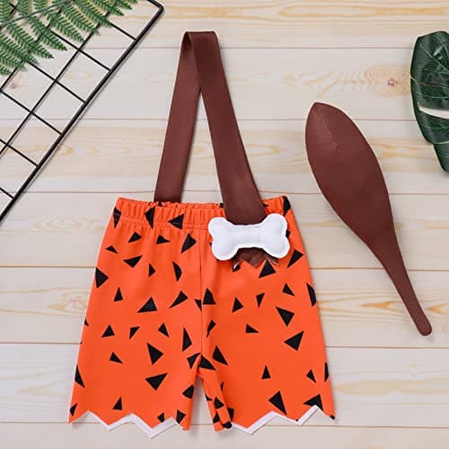 Caveman Costume for Kids - Stone Age Outfit for Boys and Girls