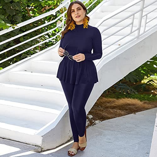 IMEKIS Plus Size Modest Muslim Burkini Bathing Suit