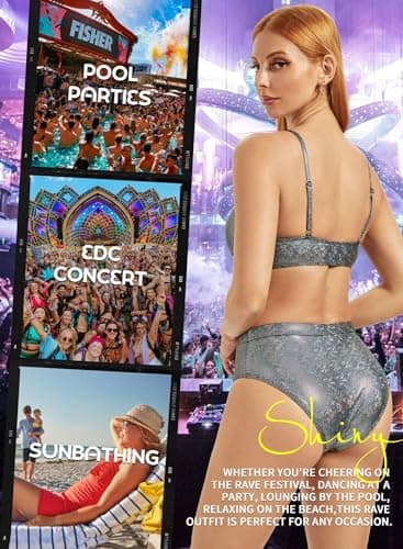 Glitter Rave Outfits for Women