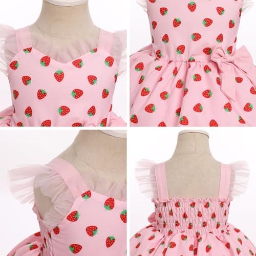 Toddler Girls Cow Print Birthday Dress