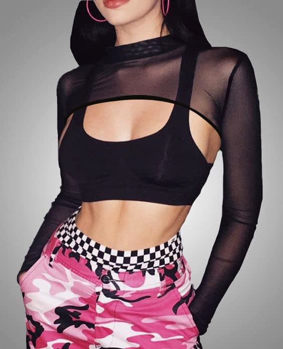 Avidlove Mesh Crop Tops for Women