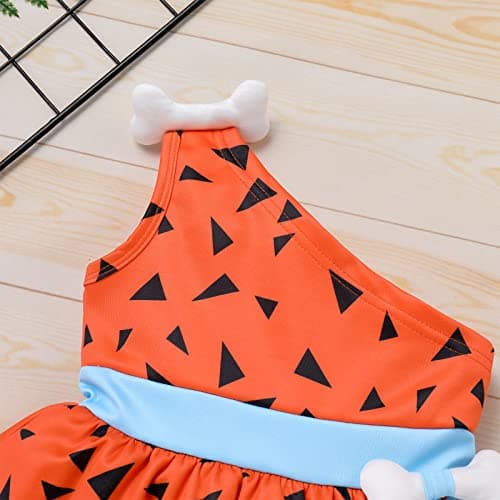 IDOPIP Kids Caveman Costume for Halloween 6M-6T