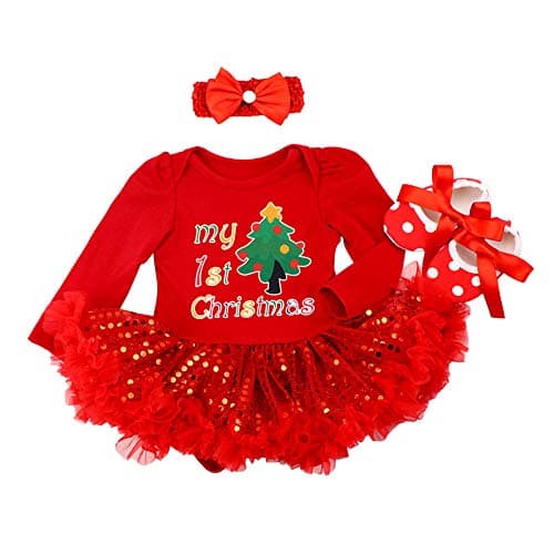 Baby Girls My First Christmas Outfit