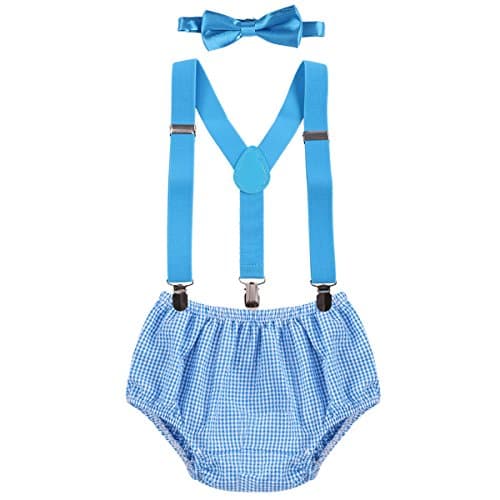 Baby Boys First Birthday Cake Smash Outfits Set