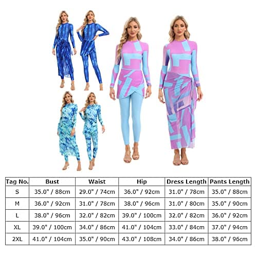 Women's Modest Muslim Burkini Swimsuits