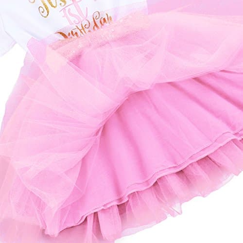 IBTOM CASTLE Baby Girls Newborn 1st/2nd Birthday Cake Smash Tutu Dress