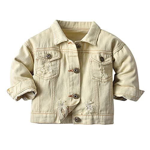 IMEKIS Toddler Denim Hooded Coat for Boys & Girls Fall Outwear