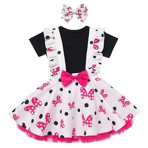 Toddler Baby Girls Mouse Birthday Outfit