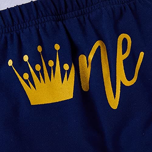 Baby Boy 1st Birthday Crown Outfit