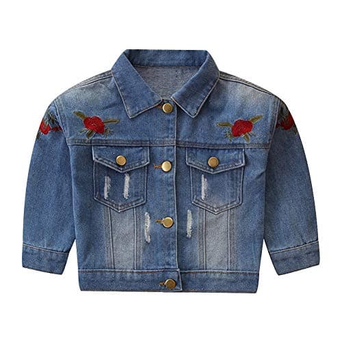 IMEKIS Toddler Denim Hooded Coat for Boys & Girls Fall Outwear
